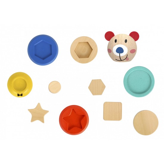 Tooky Toy Ξύλινο Αρκουδάκι Πύργος (TF187)