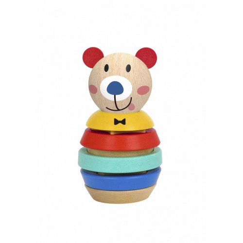Tooky Toy Ξύλινο Αρκουδάκι Πύργος (TF187)