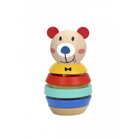Tooky Toy Ξύλινο Αρκουδάκι Πύργος (TF187)