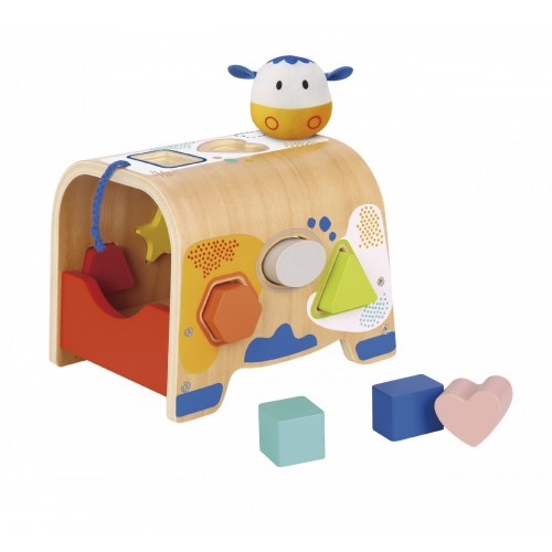 Tooky Toy Ξύλινη Αγελάδα Δραστηριοτήτων (TF216)