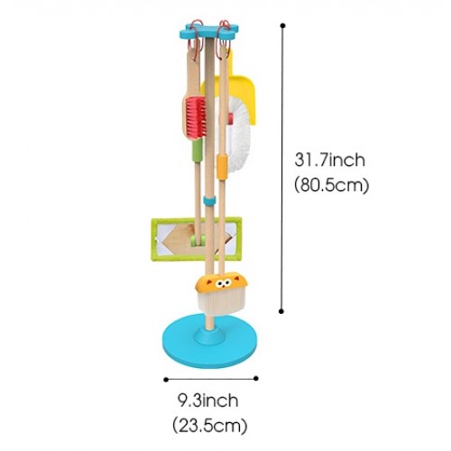 Tooky Toy Ξύλινο Παιδικό Σετ Καθαρισμού (TF436)