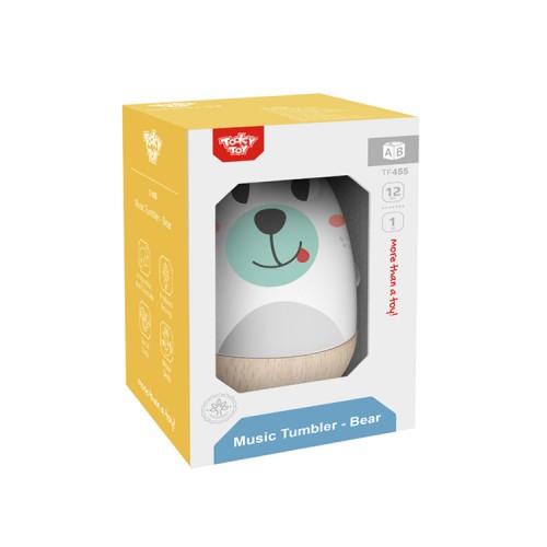 Tooky Toy Ξύλινο Αρκουδάκι Μουσικής (TF455)