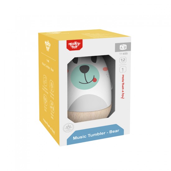 Tooky Toy Ξύλινο Αρκουδάκι Μουσικής (TF455)