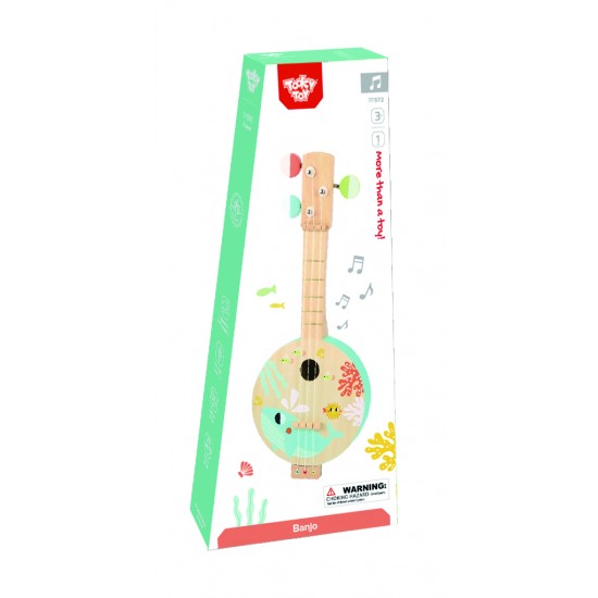 Tooky Toy Ξύλινο Μπάντζο (TF572)