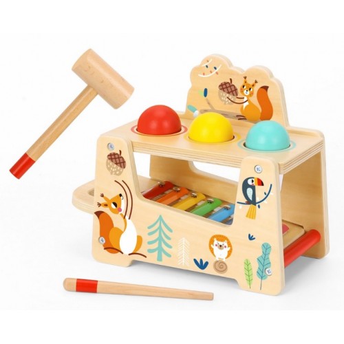 Tooky Toy Ξύλινος Πάγκος Μεταλλόφωνο (TF827)