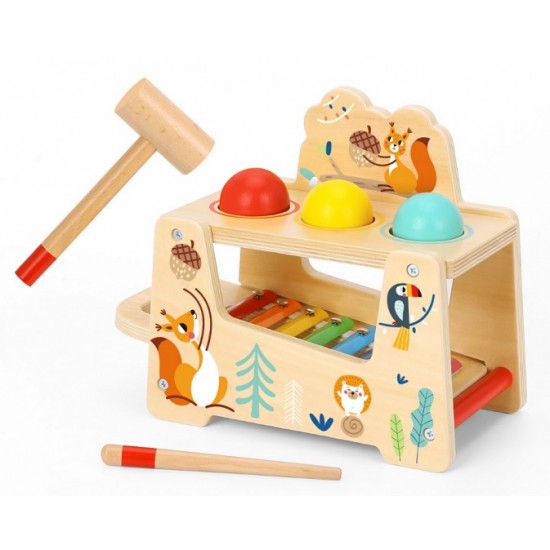 Tooky Toy Ξύλινος Πάγκος Μεταλλόφωνο (TF827)