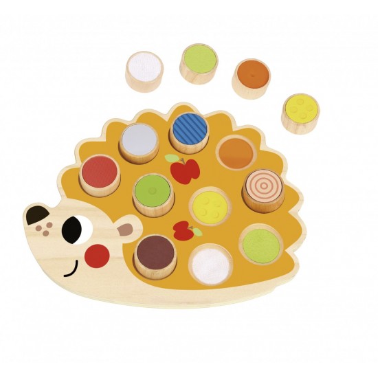 Tooky Toy Ξύλινος Σκαντζόχοιρος Αφής & Αντίληψης (TF895)