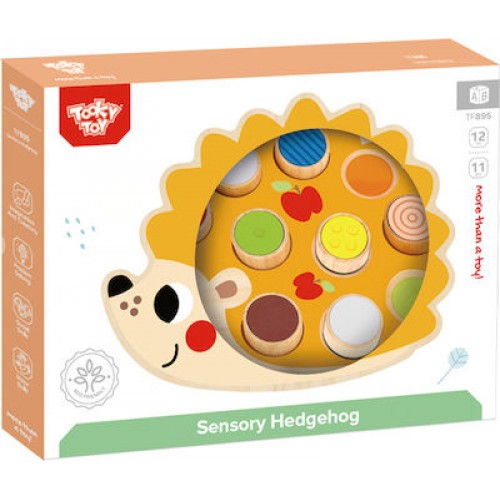Tooky Toy Ξύλινος Σκαντζόχοιρος Αφής & Αντίληψης (TF895)