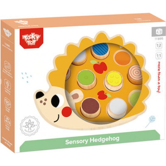Tooky Toy Ξύλινος Σκαντζόχοιρος Αφής & Αντίληψης (TF895)
