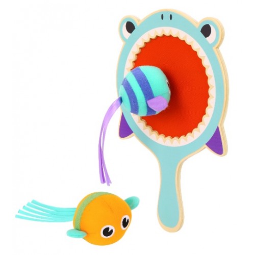 Tooky Toy Ξύλινη Ρακέτα Χρατς Καρχαρίας (TF981)