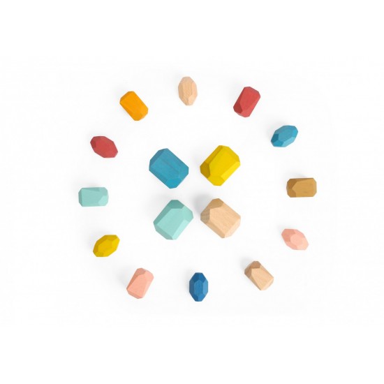 Tooky Toy Ξύλινο Παιχνίδι Στοίβαξης – Λίθοι (TH299)