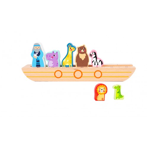 Tooky Toy Ξύλινο Παιχνίδι Λογικής Κιβωτός Νώε (TH351)
