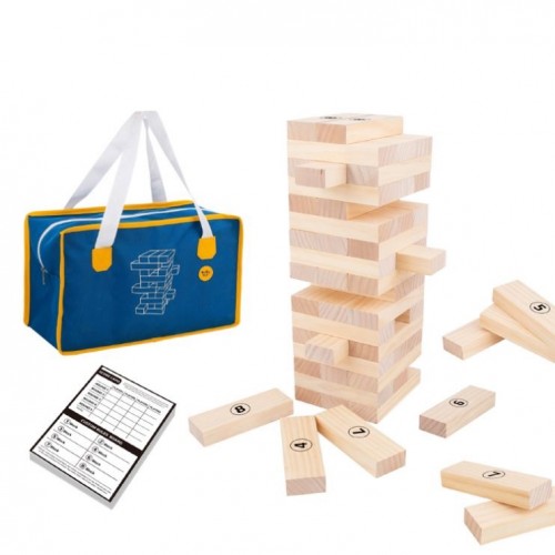 Tooky Toy Ξύλινο Παιχνίδι Στοίβαξης και Ισορροπίας Γίγας Δαπέδου (TH534)