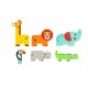 Tooky Toy Ξύλινο Παζλ Πολλαπλών Επιπέδων Άγρια Ζώα (TH606)