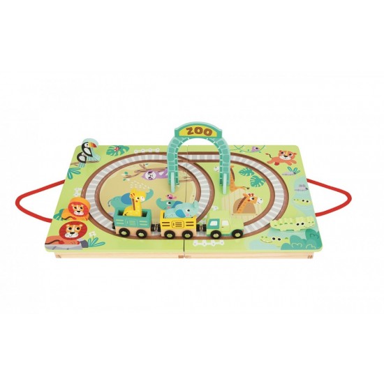 Tooky Toy Ξύλινο Τρενάκι Ζωολογικός Κήπος (TH616)