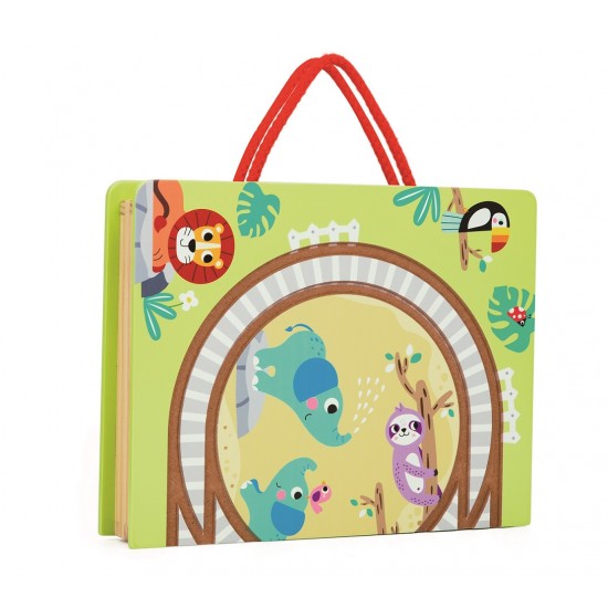 Tooky Toy Ξύλινο Τρενάκι Ζωολογικός Κήπος (TH616)