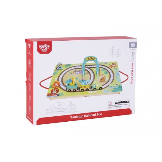 Tooky Toy Ξύλινο Τρενάκι Ζωολογικός Κήπος (TH616)