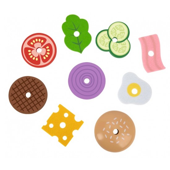 Tooky Toy Παιχνίδι Λογικής Μπέργκερ Από Ξύλο Και Τσόχα (TH844) Tooky Toy Παιχνίδι Λογικής Μπέργκερ Από Ξύλο Και Τσόχα (TH844)