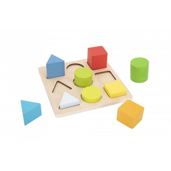 Tooky Toy Ξύλινα Σφηνώματα Σχήματα Και Χρώματα (TH981)