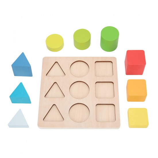 Tooky Toy Ξύλινα Σφηνώματα Σχήματα Και Χρώματα (TH981)