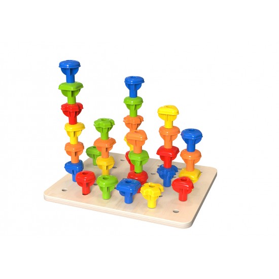 Tooky Toy Ξύλινο Παιχνίδι Λογικής Στοίβαξης (TK089)