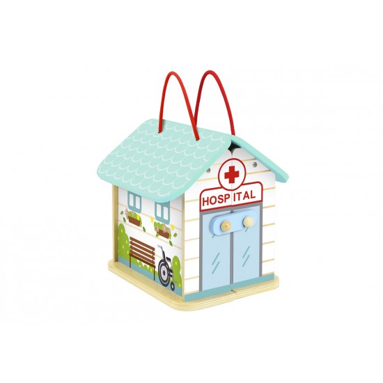 Tooky Toy Ξύλινο Βαλιτσάκι Νοσοκομείο (TK490)