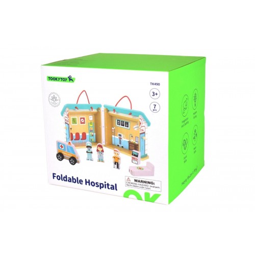 Tooky Toy Ξύλινο Βαλιτσάκι Νοσοκομείο (TK490)