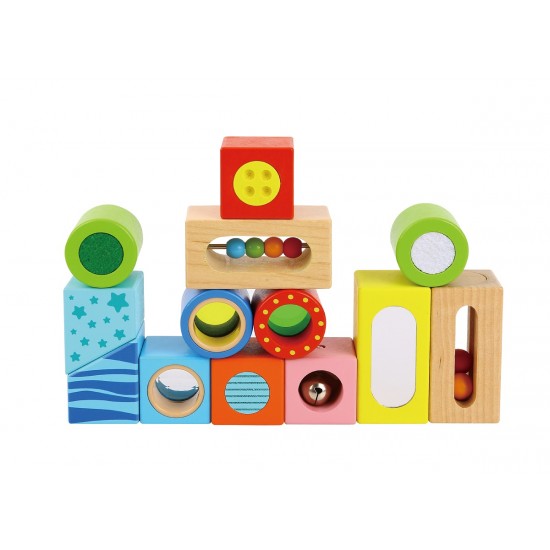 Tooky Toy Ξύλινα Τουβλάκια Πολλαπλών Δραστηριοτήτων (TK493)