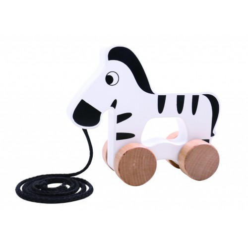 Tooky Toy Ξύλινη Ζέβρα Συρόμενη (TKC263)