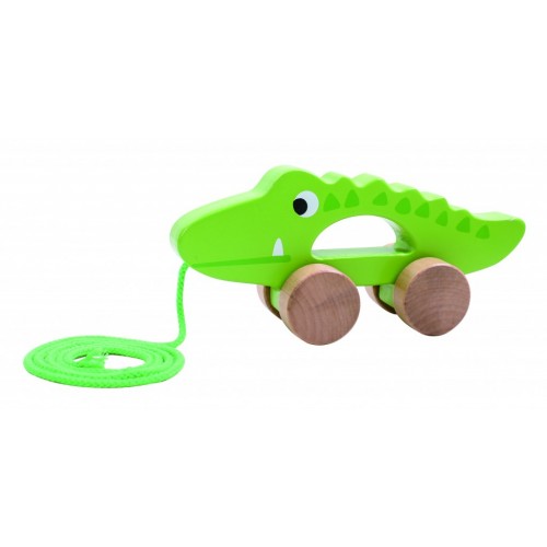Tooky Toy Ξύλινος Κροκόδειλος Συρόμενος (TKC265)