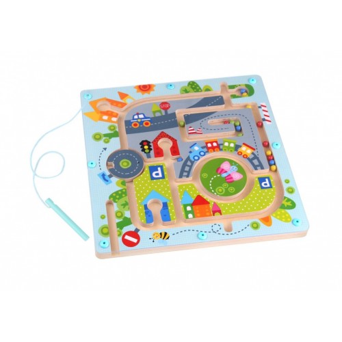 Tooky Toy Ξύλινος Λαβύρινθος Πόλη (TKC458)