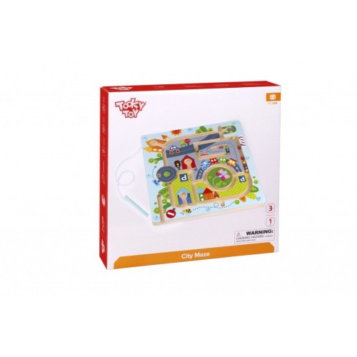 Tooky Toy Ξύλινος Λαβύρινθος Πόλη (TKC458)