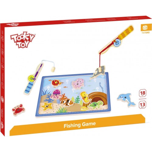 Tooky Toy Ξύλινο Παιχνίδι Ψαρέματος (TKF040)