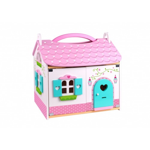 Tooky Toy Ξύλινο Κουκλόσπιτο (TKI050)