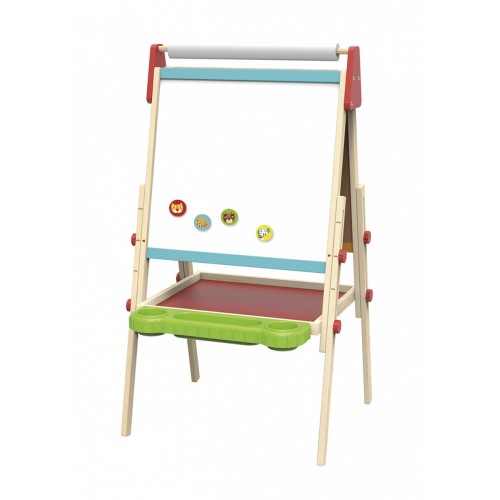 Tooky Toy Ξύλινο Καβαλέτο Διπλής Όψης Με Αξεσουάρ (TL114)