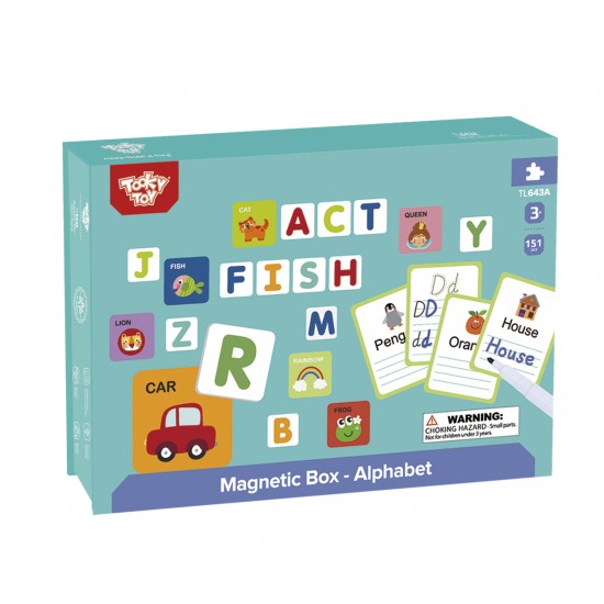 Tooky Toy Μαγνητικό Κουτί Αγγλικό Αλφάβητο (TL643A)