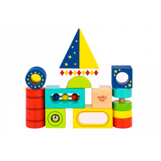 Tooky Toy Ξύλινα Τουβλάκια Δραστηριοτήτων (TL717)