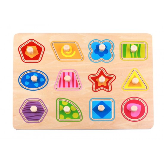 Tooky Toy Παζλ Σφηνώματα Σχήματα (TY853)