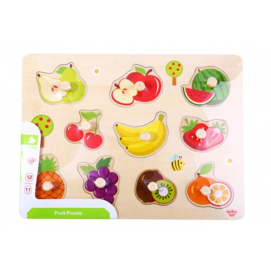 Tooky Toy Παζλ Σφηνώματα Φρούτα (TY854)