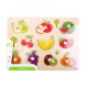 Tooky Toy Παζλ Σφηνώματα Φρούτα (TY854)