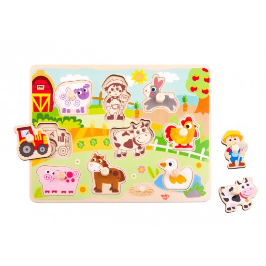 Tooky Toy Παζλ Σφηνώματα Φάρμα (TY858) Tooky Toy Παζλ Σφηνώματα Φάρμα (TY858)