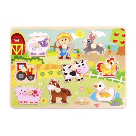 Tooky Toy Παζλ Σφηνώματα Φάρμα (TY858) Tooky Toy Παζλ Σφηνώματα Φάρμα (TY858)