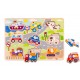 Tooky Toy Παζλ Σφηνώματα Οχήματα (TY860)