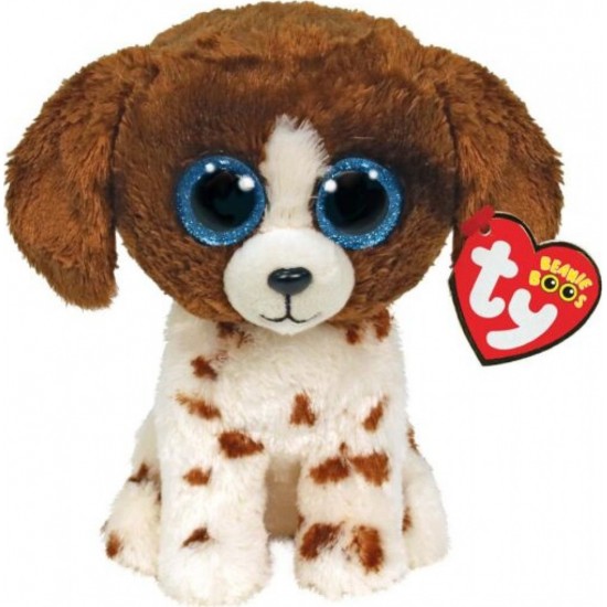 TY Beanie Boos Muddles Σκυλάκι Καφέ Και Λευκό 15 εκ. (1607-36249)