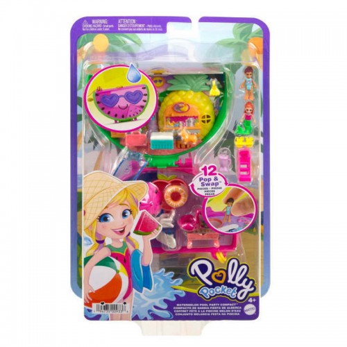 Mattel Polly Pocket Μίνι Ο Κόσμος της Polly Σετ Polly Pocket Watermelon Pool Party Compact (HCG19/FRY35)