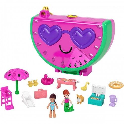 Mattel Polly Pocket Μίνι Ο Κόσμος της Polly Σετ Polly Pocket Watermelon Pool Party Compact (HCG19/FRY35)