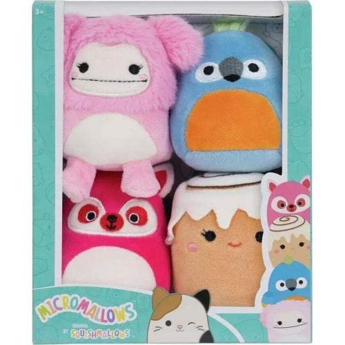 Squishmallows Micromallows Σετ 4Τμχ Λούτρινα 6Εκ (JWSM0003)