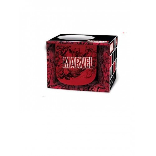 Stor: Marvel Pattern - Ceramic Breakfast Mug in Gift Box (400ml) (75434)