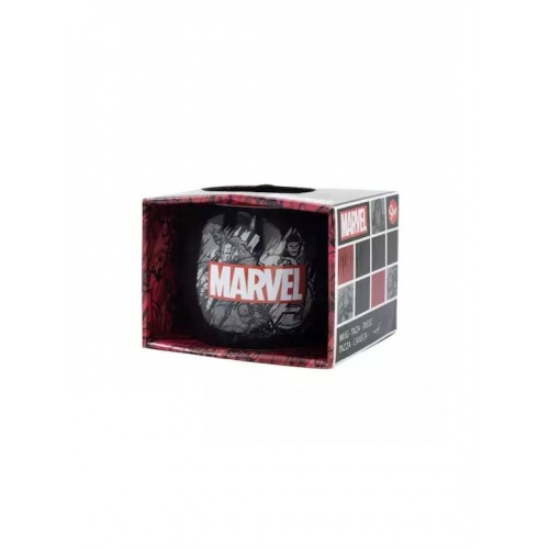 Stor: Marvel Pattern - Globe Mug In Gift Box (380ml) (75436)